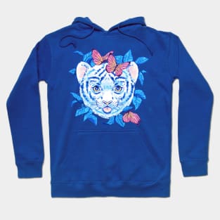 Tiger and butterflies Hoodie